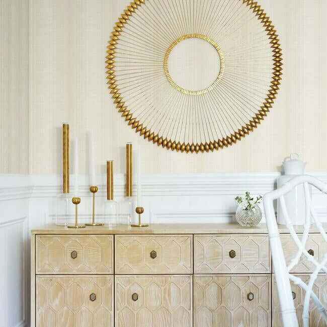 Silk Weave Beige Wallpaper - York Wallcoverings - TL1958 - York Wallcoverings Wallpaper