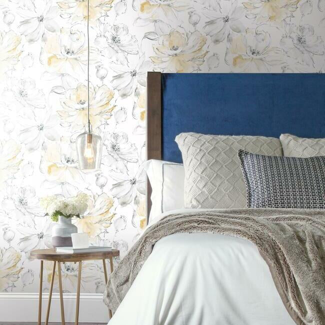 floral-dreams-wallpaper-yellow-york-wallcoverings-cl2518