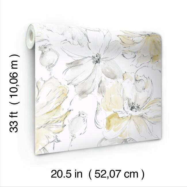 floral-dreams-wallpaper-yellow-york-wallcoverings-cl2518