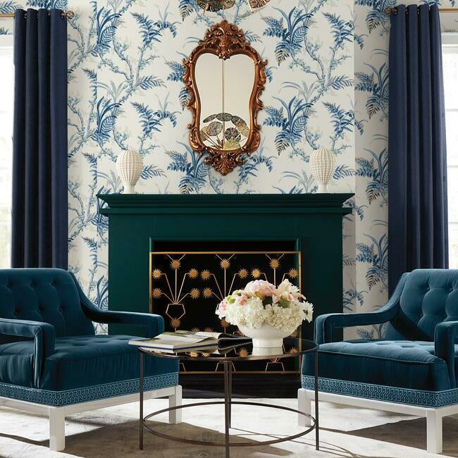 enchanted-fern-wallpaper-blues-york-wallcoverings-gr5994