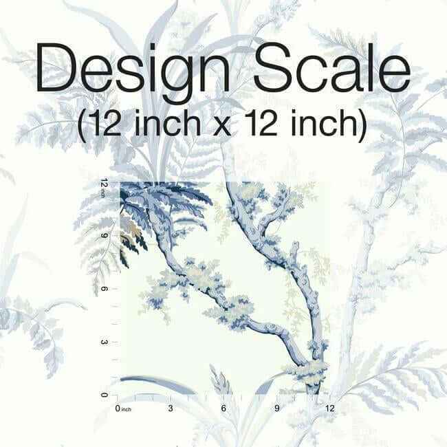 Enchanted Fern Blue Wallpaper - York Wallcoverings - GR5994 - York Wallcoverings Wallpaper