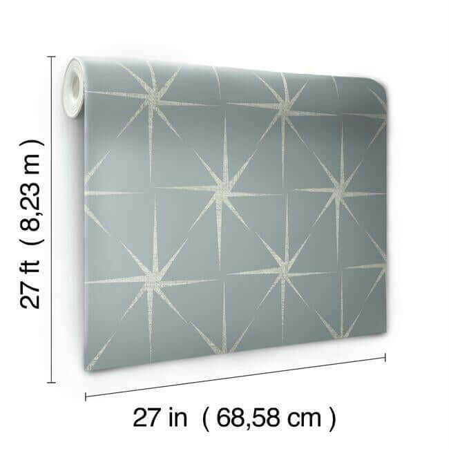 evening-star-blue-wallpaper-york-wallcoverings-gr5945 - York Wallcoverings Wallpaper