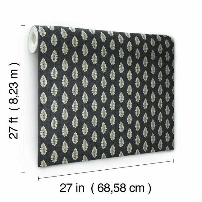 leaf-pendant-wallpaper-black-york-wallcoverings-gr5965
