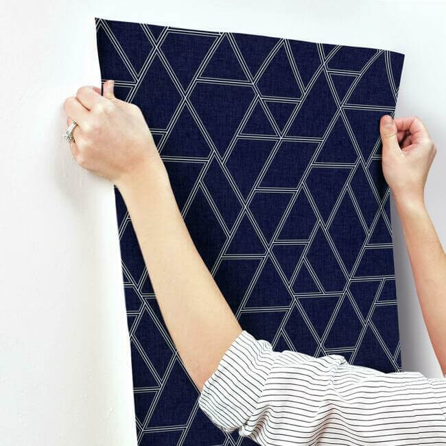 pathways-wallpaper-navy-york-wallcoverings-gr5911 - York Wallcoverings Wallpaper