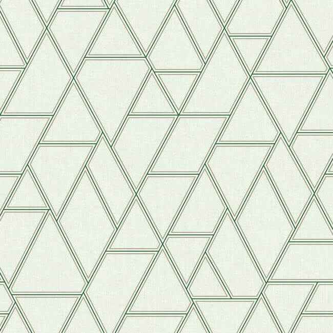 Pathways White & Green Wallpaper - York Wallcoverings - GR5912