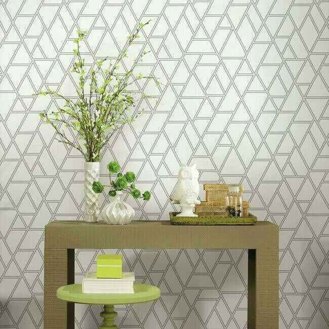 Pathways Wallpaper Whitegrey - York Wallcoverings - GR5915 - York Wallcoverings Wallpaper
