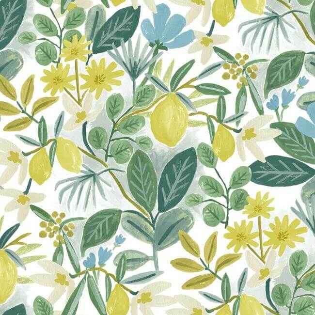 Amalfi Blue & Green Peel & Stick Wallpaper - York Wallcoverings - PSW1318RL