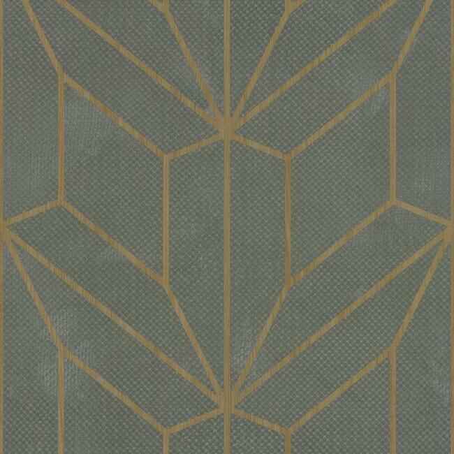 Hammered Diamond Inlay Grey & Wood Wallpaper - York Wallcoverings - MM1710 - York Wallcoverings Wallpaper