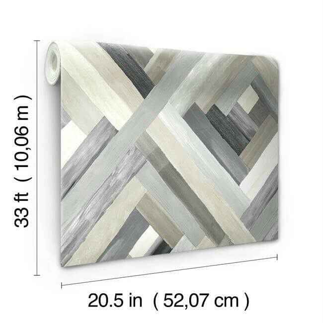 Wynwood Geometric Grey Wallpaper - York Wallcoverings - UC3834 - York Wallcoverings Wallpaper
