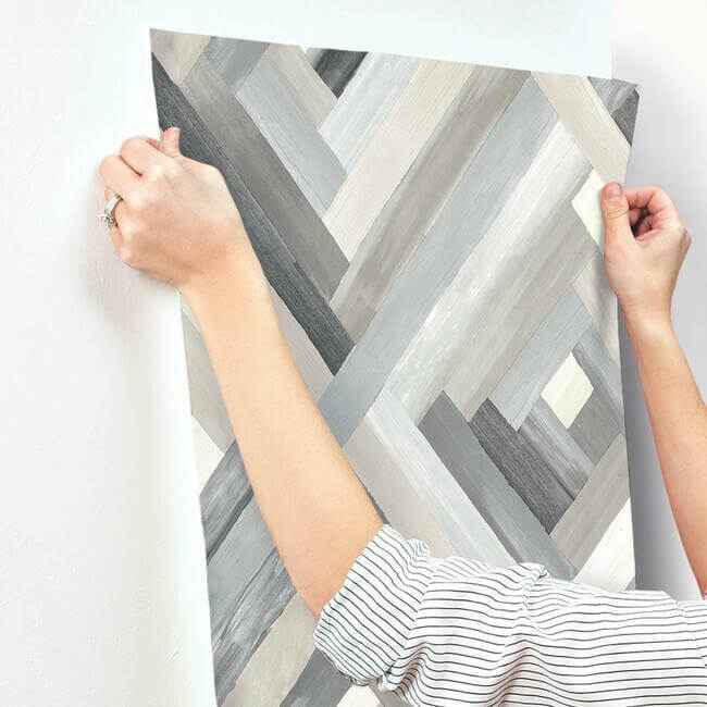Wynwood Geometric Grey Wallpaper - York Wallcoverings - UC3834 - York Wallcoverings Wallpaper