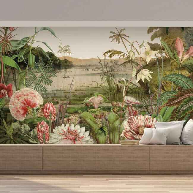 Floating Gardens Grey Wall Mural - York Wallcoverings - MU0263M - York Wallcoverings Wallpaper