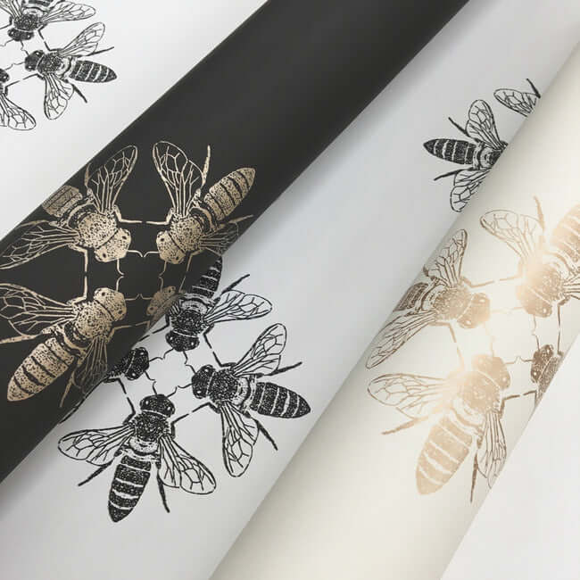 honey-bee-gold-cream-wallpaper-york-wallcoverings-on1641 - York Wallcoverings Wallpaper