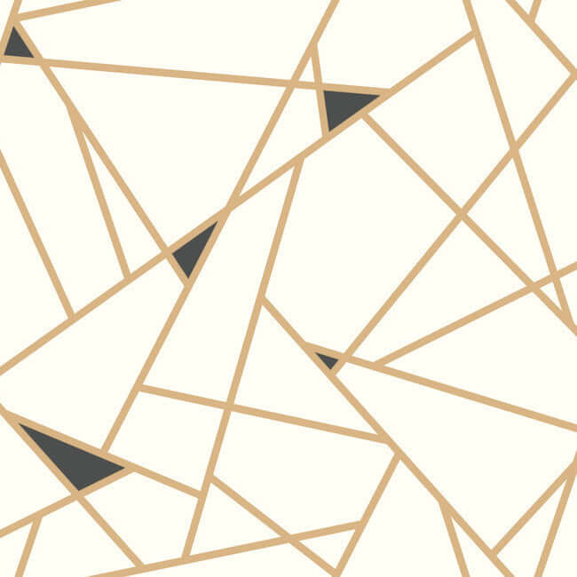 prismatic-gold-black-wallpaper-york-wallcoverings-ry2702 - York Wallcoverings Wallpaper