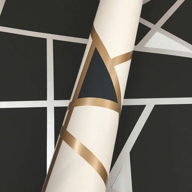 prismatic-gold-black-wallpaper-york-wallcoverings-ry2702 - York Wallcoverings Wallpaper