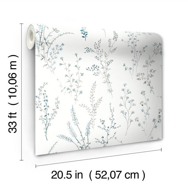 wildflower-sprigs-wallpaper-blue-green-york-wallcoverings-fh4027