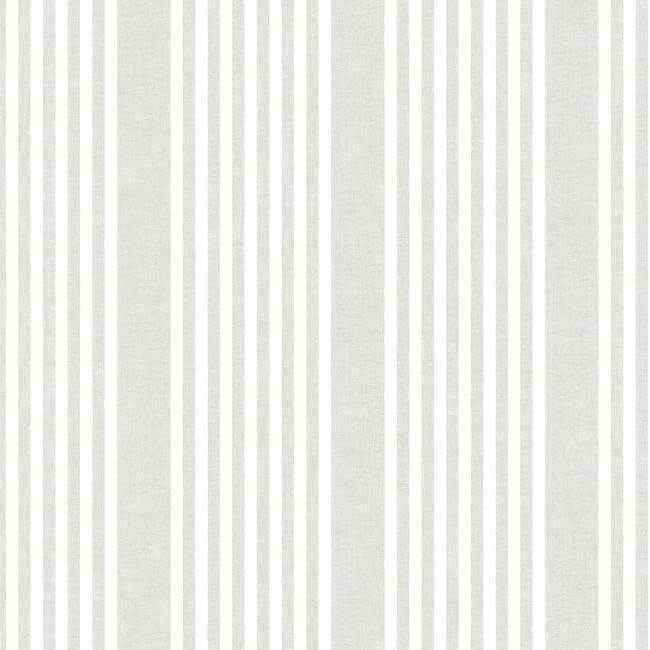 French Linen Stripe Soft Linen Wallpaper - York Wallcoverings - SR1581