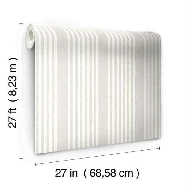 french-linen-stripe-soft-linen-wallpaper-york-wallcoverings-sr1581 - York Wallcoverings Wallpaper