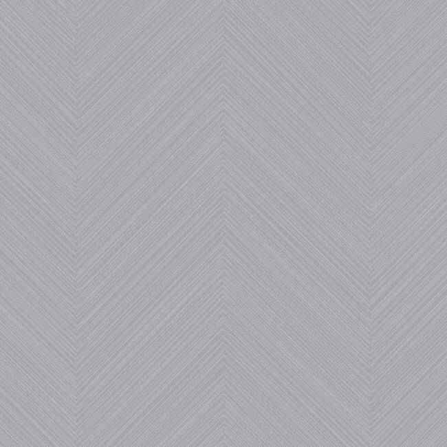 Lavender Grey Swept Chevron Wallpaper - York Wallcoverings - SR1601