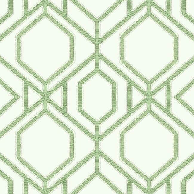 sawgrass-trellis-green-wallpaper-york-wallcoverings-tc2631 - York Wallcoverings Wallpaper