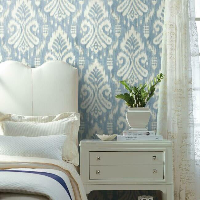hawthorne-ikat-wallpaper-blue-york-wallcoverings-tc2644