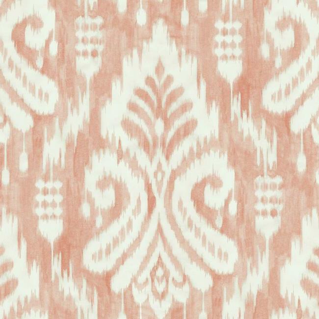 hawthorne-ikat-wallpaper-coral-york-wallcoverings-tc2646