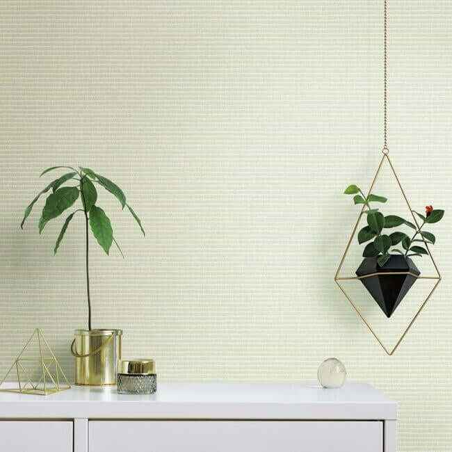 Boucle Yellow Wallpaper - York Wallcoverings - TC2664 - York Wallcoverings Wallpaper