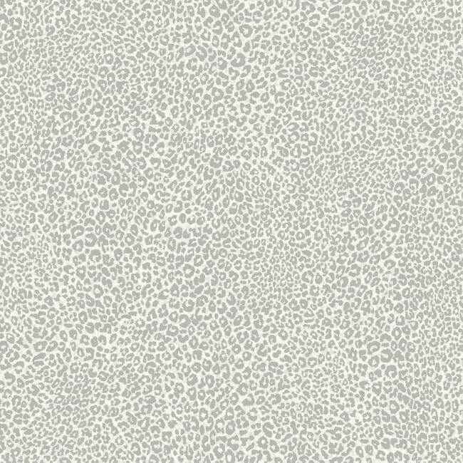 Leopard King Grey Wallpaper - York Wallcoverings - TC2683