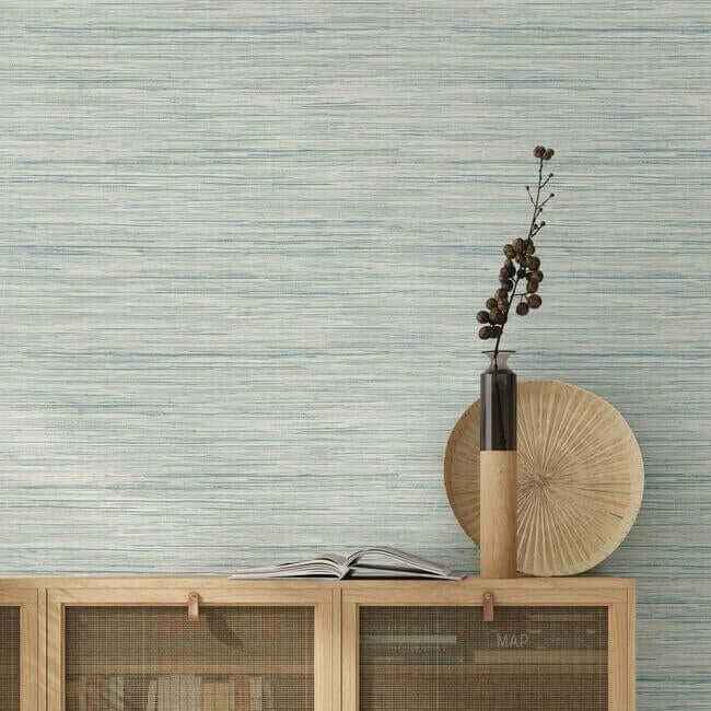 Bahiagrass Blue Wallpaper - York Wallcoverings - CV4415