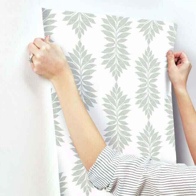 Broadsands Botanica Light Grey Wallpaper - York Wallcoverings - CV4428 - York Wallcoverings Wallpaper
