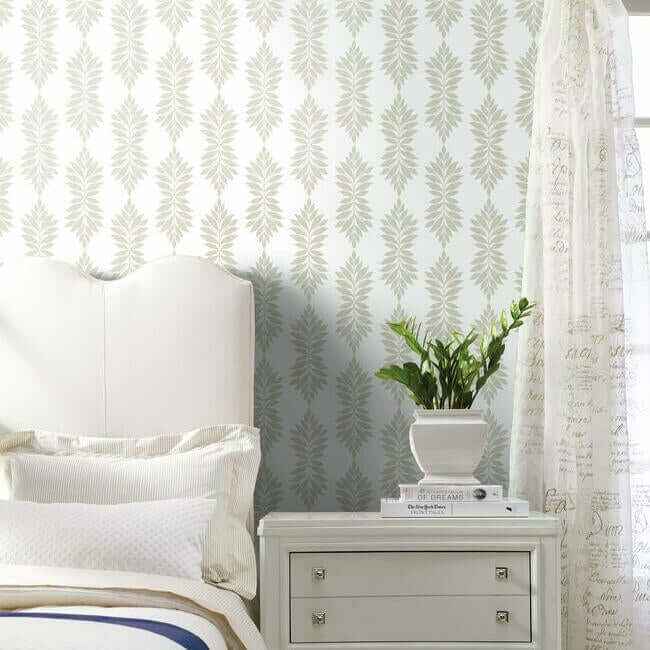 Broadsands Botanica Beige Wallpaper - York Wallcoverings - CV4424