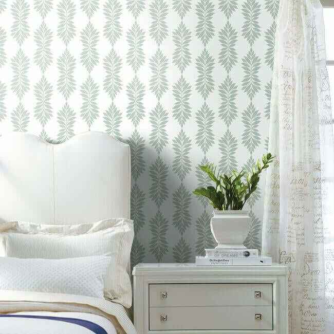 Broadsands Botanica Light Green Wallpaper - York Wallcoverings - CV4425 - York Wallcoverings Wallpaper