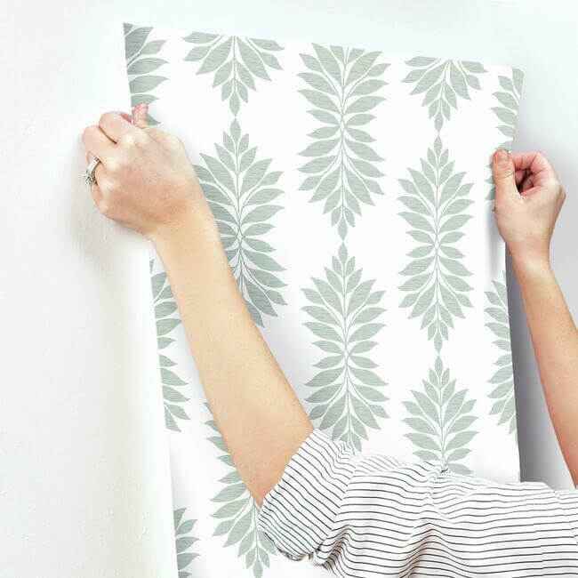 Broadsands Botanica Light Green Wallpaper - York Wallcoverings - CV4425 - York Wallcoverings Wallpaper