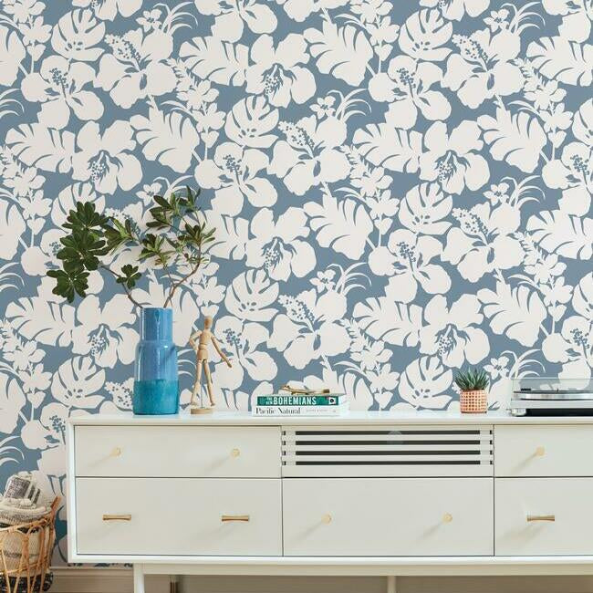 hibiscus-arboretum-wallpaper-chambray-york-wallcoverings-cv4440