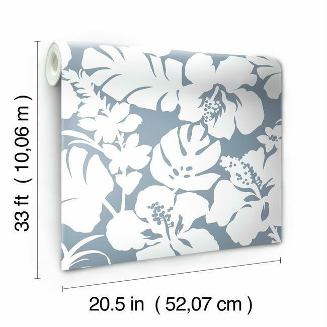 hibiscus-arboretum-wallpaper-chambray-york-wallcoverings-cv4440