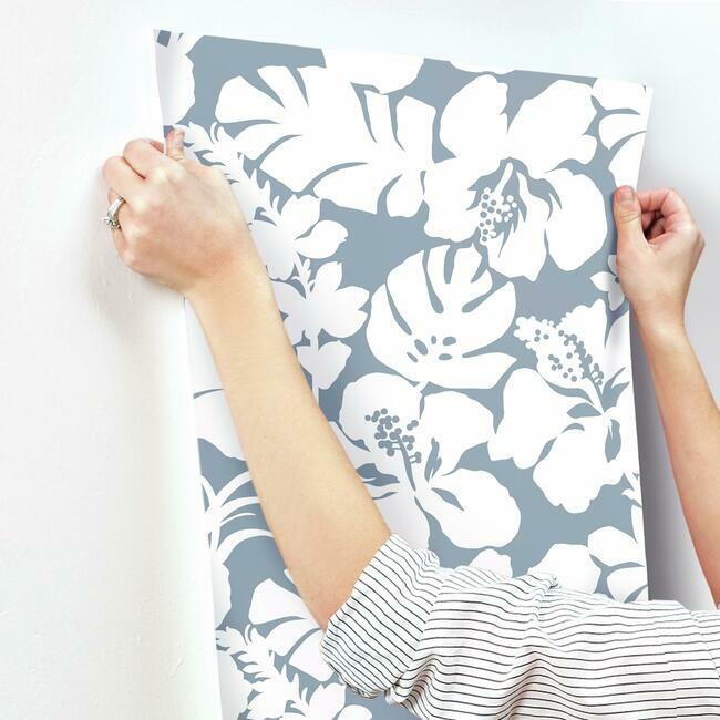 hibiscus-arboretum-wallpaper-chambray-york-wallcoverings-cv4440