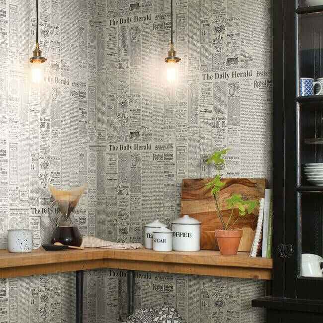 Magnolia Home the Daily Black & White Peel & Stick Wallpaper - York Wallcoverings - PSW1168RL