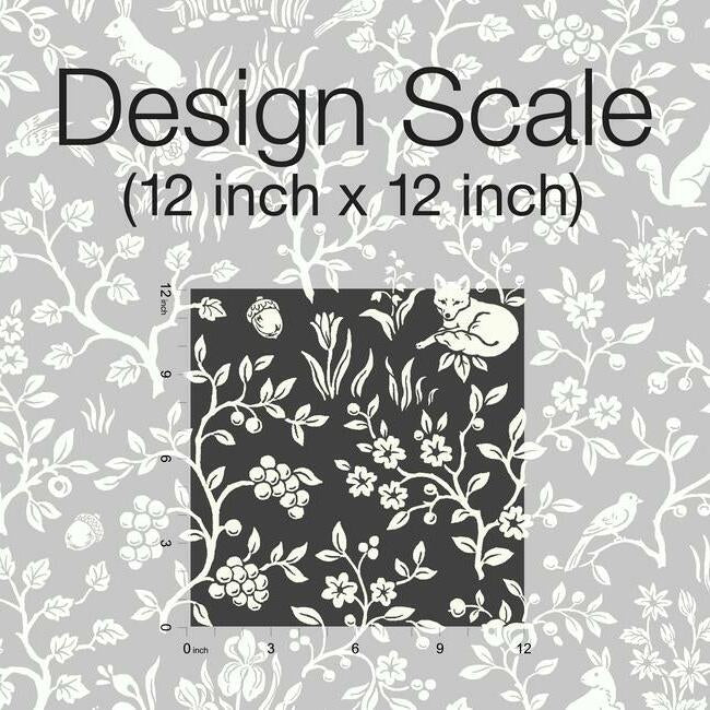 fox-hare-premium-peel-stick-wallpaper-straight-black-york-wallcoverings-psw1164rl