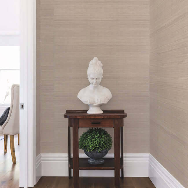 plain-sisal-grasscloth-white-wallpaper-york-wallcoverings-vg4406 - York Wallcoverings Wallpaper