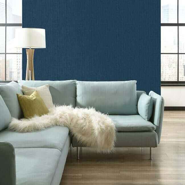 Sweet Grass Blue Wallpaper - York Wallcoverings - ER8243 - York Wallcoverings Wallpaper