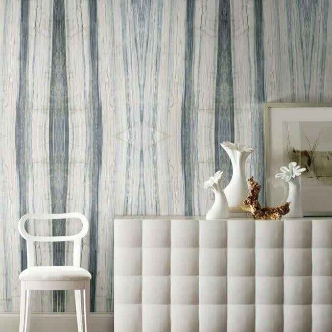 Spanish Marble Blue Peel & Stick Mural - York Wallcoverings - PSW1296M - York Wallcoverings Wallpaper