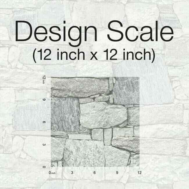 Chateau Stone Grey Peel & Stick Wallpaper - York Wallcoverings - PSW1308RL - York Wallcoverings Wallpaper