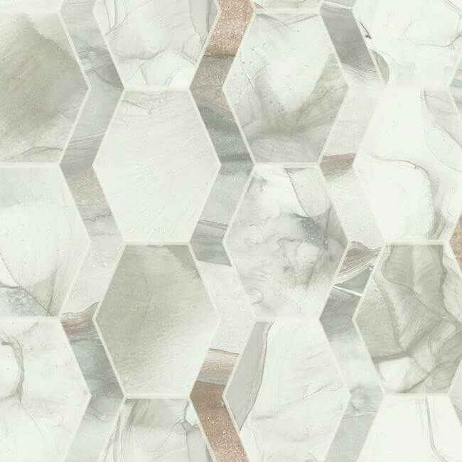 Earthbound Taupe Wallpaper - York Wallcoverings - OS4283