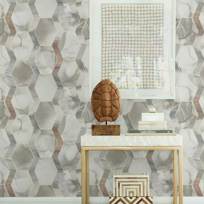 earthbound-taupe-wallpaper-york-wallcoverings-os4283 - York Wallcoverings Wallpaper