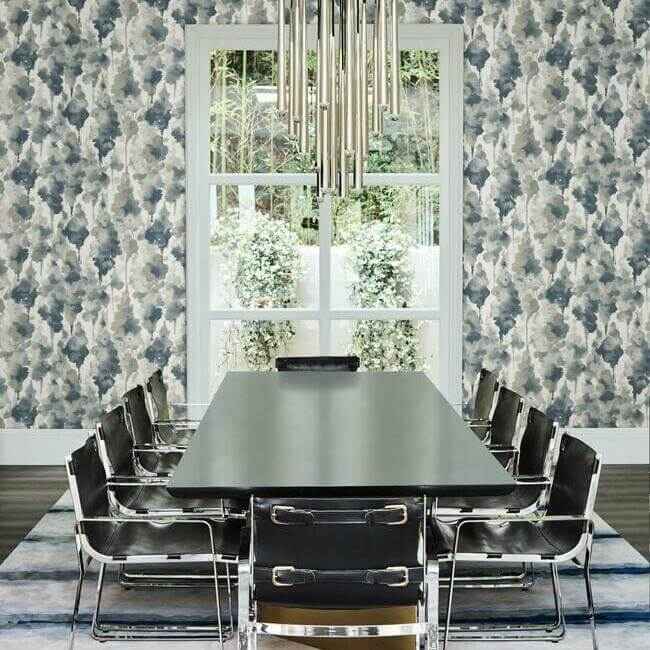 Mirage Navy Wallpaper - York Wallcoverings - OS4291 - York Wallcoverings Wallpaper