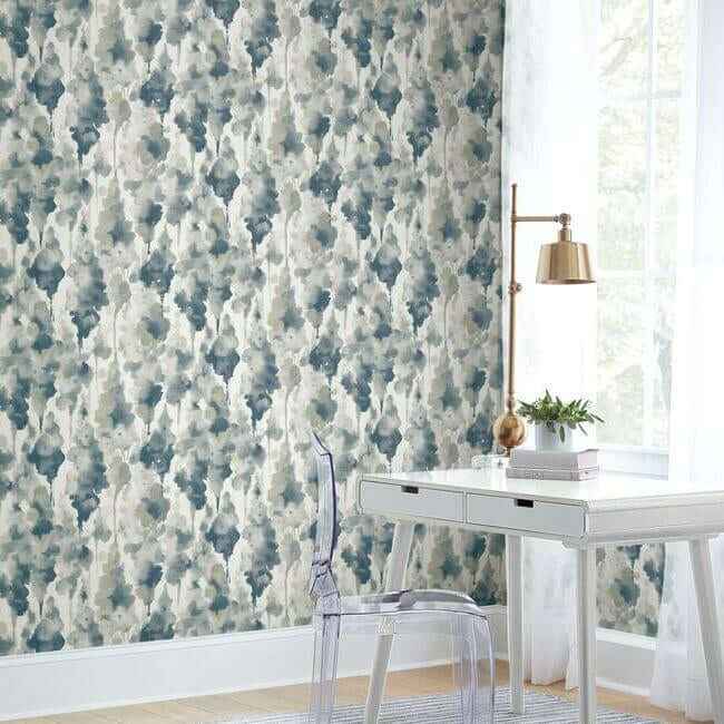 Mirage Navy Wallpaper - York Wallcoverings - OS4291 - York Wallcoverings Wallpaper