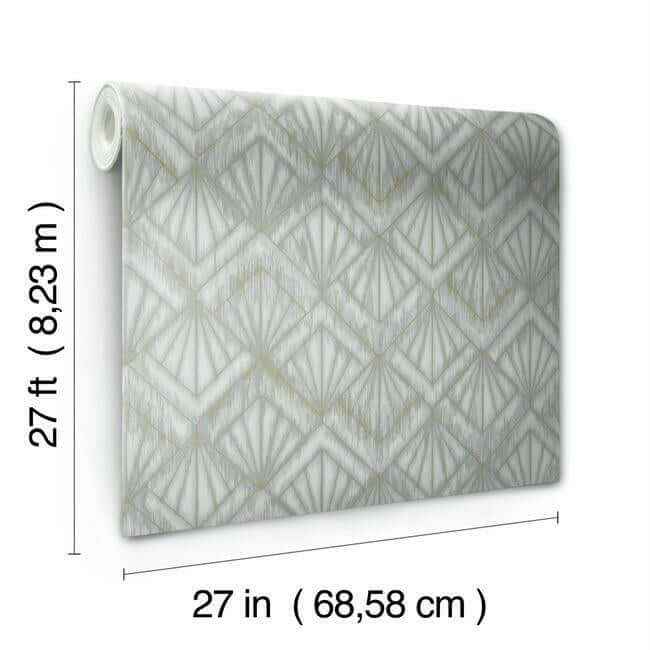 Modern Shell Blue & Grey Wallpaper - York Wallcoverings - OS4274 - York Wallcoverings Wallpaper