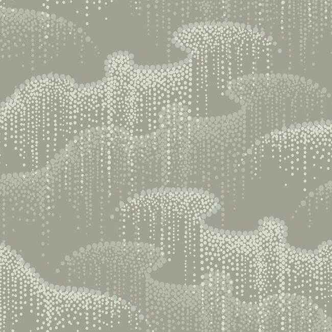 Moonlight Pearls Taupe Wallpaper - York Wallcoverings - OS4262 - York Wallcoverings Wallpaper