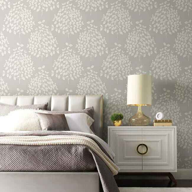 Tender Pearl Grey Wallpaper - York Wallcoverings - OS4252 - York Wallcoverings Wallpaper