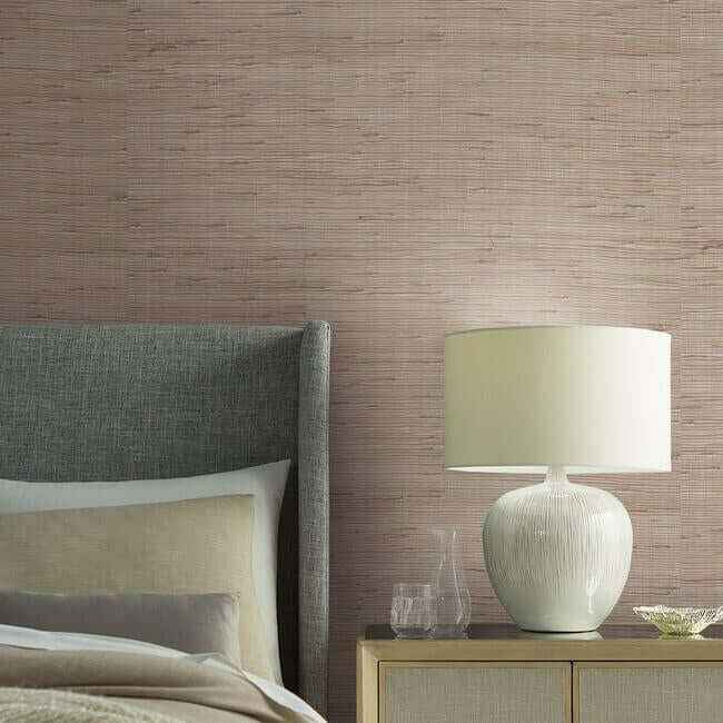 Jute Silver & Tan Metallic Wallpaper - York Wallcoverings - OS4323 - York Wallcoverings Wallpaper