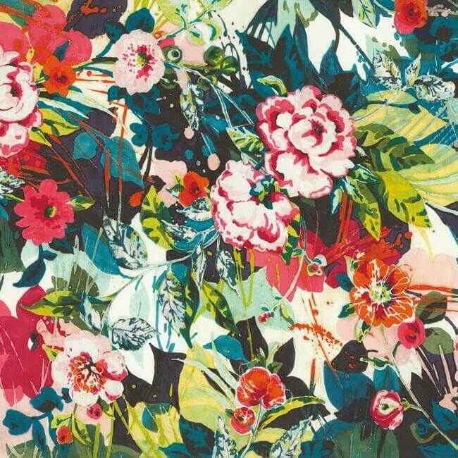 Pop Floral Wall Mural Bright - York Wallcoverings - MU0217M